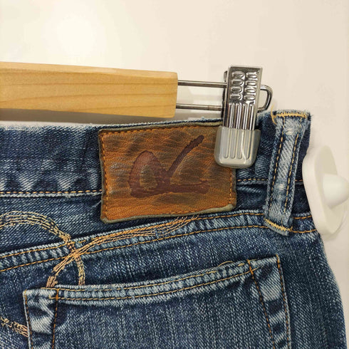 フォーティーファイブアール 45R ダメージ加工フレアデニムパンツ レディース 29