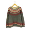 OLD CARL'S ノルディック柄 クルーネックニット メンズ import:M