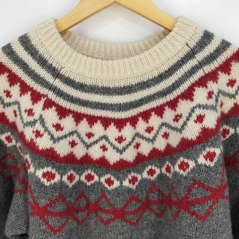 OLD CARL'S ノルディック柄 クルーネックニット メンズ import:M