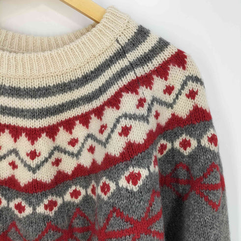 OLD CARL'S ノルディック柄 クルーネックニット メンズ import:M