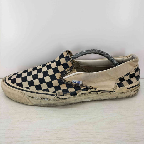 バンズ VANS USA製 SLIP ON チェッカーフラッグ メンズ
