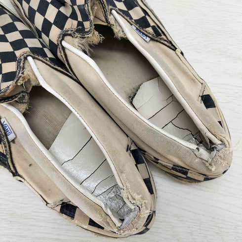 バンズ VANS USA製 SLIP ON チェッカーフラッグ メンズ