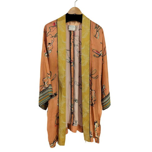 フォルテフォルテ forte forte Italian Riviera Printed Silk Satin Kimono レディース 0