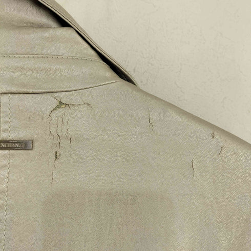 アルマーニエクスチェンジ ARMANI EXCHANGE フェイクレザー ダブルライダースジャケット レディース import:XS