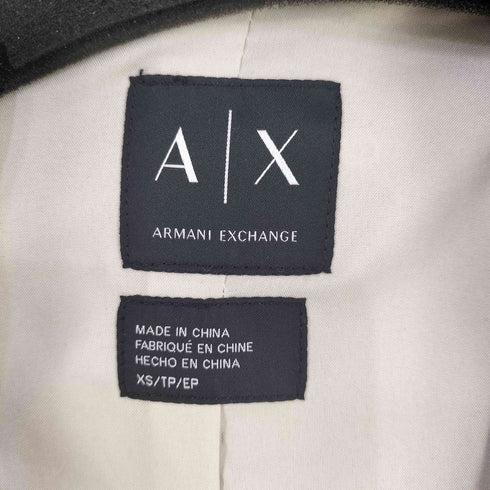 アルマーニエクスチェンジ ARMANI EXCHANGE フェイクレザー ダブルライダースジャケット レディース import:XS