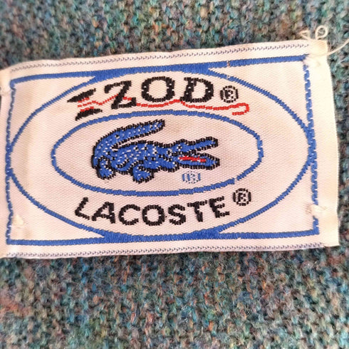 アイゾッドラコステ IZOD LACOSTE 糸巻きタグ アクリルニットカーディガン メンズ