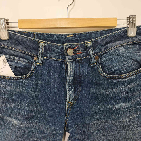 フォーティーファイブアール 45R ハートステッチ ダメージ加工デニムパンツ レディース 29