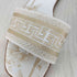シーイン SHEIN SHUZIA 刺繍サンダル ジャガード レディース JPN:37