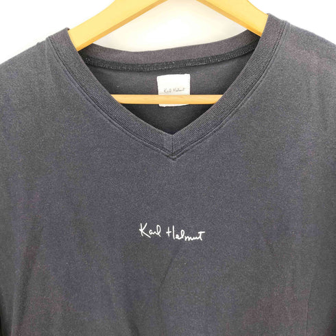カールヘルム Karl Helmut センターロゴプリント VネックTシャツ メンズ JPN:L
