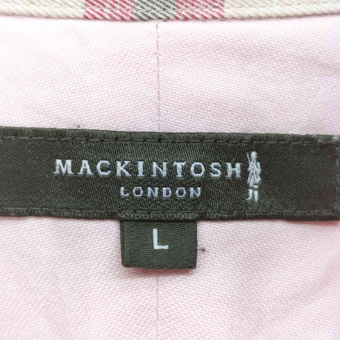 マッキントッシュ ロンドン Mackintosh LONDON ワンポイント 刺繍 ボタンダウン S/S シャツ メンズ import:L