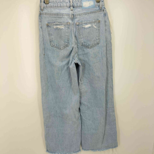 ザラ ZARA ボタンフライダメージデニムパンツ レディース 32