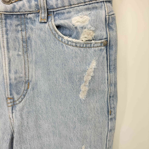 ザラ ZARA ボタンフライダメージデニムパンツ レディース 32