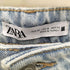 ザラ ZARA ボタンフライダメージデニムパンツ レディース 32