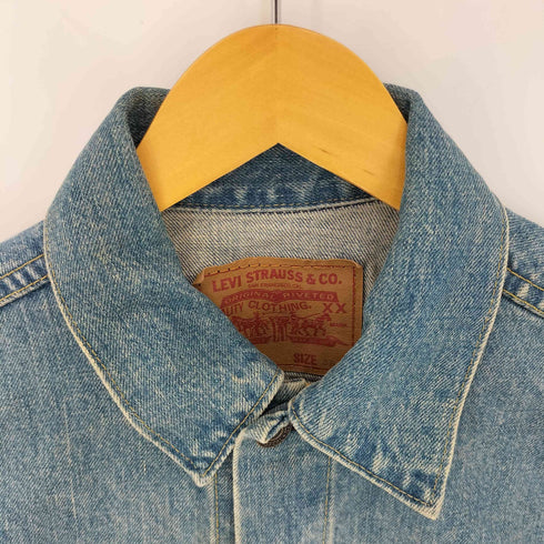 リーバイス Levis 90S J02刻印 日本製 bigE 3rd 71557 デニムトラッカージャケット メンズ US:38