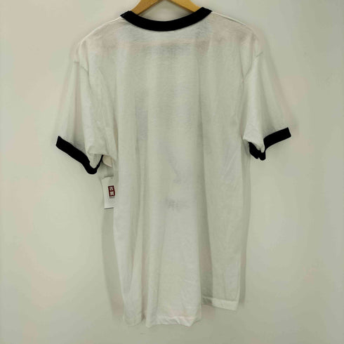 QLT USA製 フロントプリントリンガーTシャツ メンズ JPN:XL