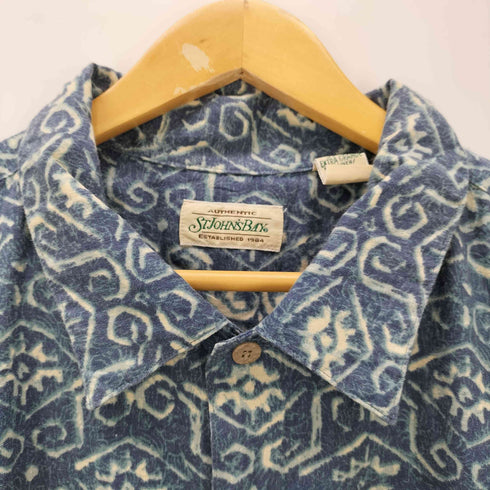 セントジョンズベイ STJOHNS BAY S/S リネンコットン総柄シャツ メンズ JPN:XXL