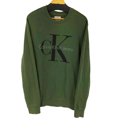 カルバンクライン CALVIN KLEIN ロゴプリントスウェット メンズ JPN:L