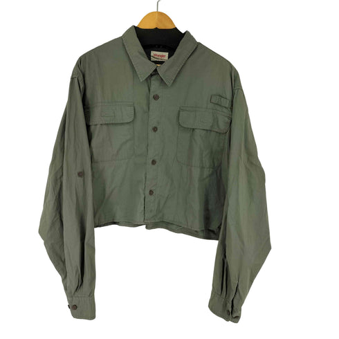 ラングラー Wrangler クロップド L/S シャツ レディース 3X