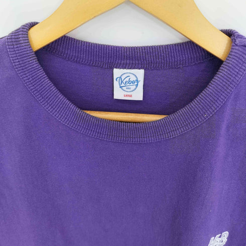 ケボズ KEboz ロゴ刺繍 クルーネックTシャツ メンズ JPN:L