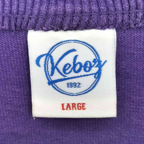 ケボズ KEboz ロゴ刺繍 クルーネックTシャツ メンズ JPN:L