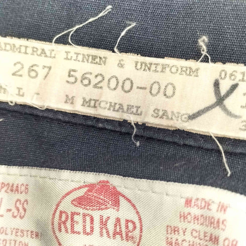 レッドキャップ RED KAP 00s 企業ロゴ ワークシャツ メンズ L-SS