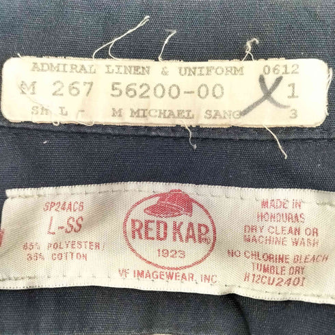 レッドキャップ RED KAP 00s 企業ロゴ ワークシャツ メンズ L-SS