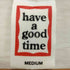 ハブアグッドタイム HAVE A GOOD TIME ロゴプリントクルーネックボーダーTシャツ レディース JPN:M