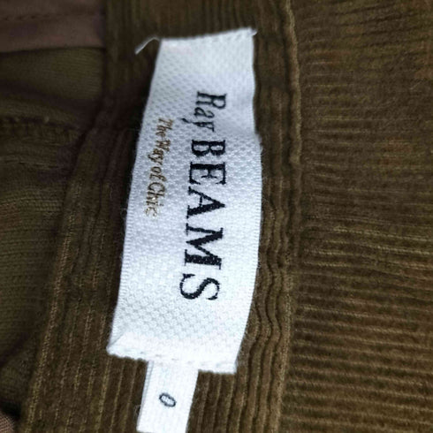 レイビームス Ray BEAMS コーデュロイ タック フレアパンツ レディース JPN:0