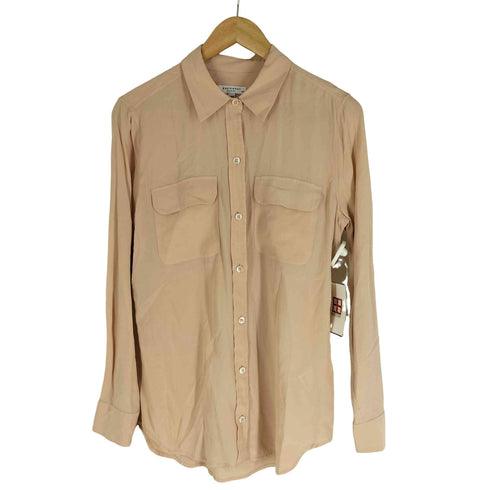 エキプモンフェム EQUIPMENT FEMME SILK100% ボタン長袖シャツ レディース JPN:S