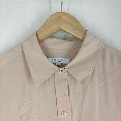 エキプモンフェム EQUIPMENT FEMME SILK100% ボタン長袖シャツ レディース JPN:S