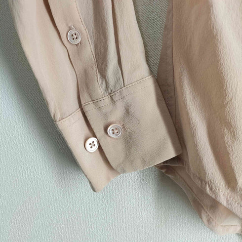 エキプモンフェム EQUIPMENT FEMME SILK100% ボタン長袖シャツ レディース JPN:S