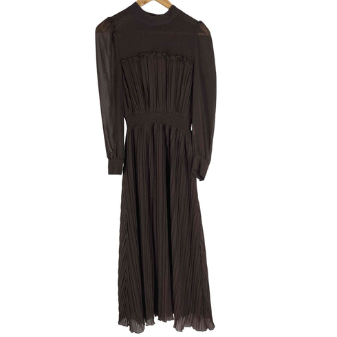 ザラ ZARA シフォンプリーツ ミディ ワンピース レディース JPN:XS