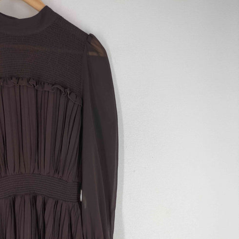 ザラ ZARA シフォンプリーツ ミディ ワンピース レディース JPN:XS