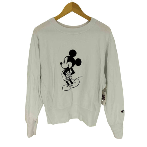 チャンピオン Champion REVERSE WEAVE キャラクター プリント クルーネック スウェット レディース import:L