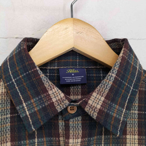 ヘラス HELAS チェック柄ネルシャツ メンズ JPN:M