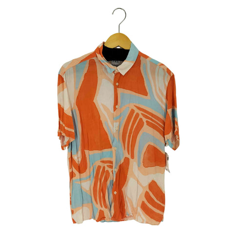 ザラ ZARA デザインプリント S/S シャツ メンズ import:L