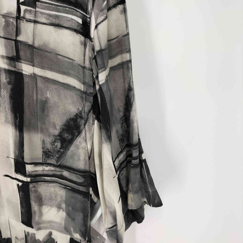 ザラ ZARA 総柄S/S シャツ メンズ import:L