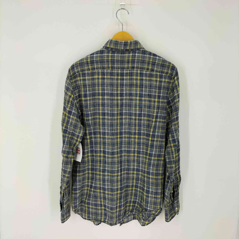 ギローバー GUY ROVER チェックリネン L/S シャツ メンズ import:L