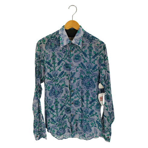 スロウガン SLOWGUN 花総柄リネンコットンL/S シャツ メンズ JPN:3