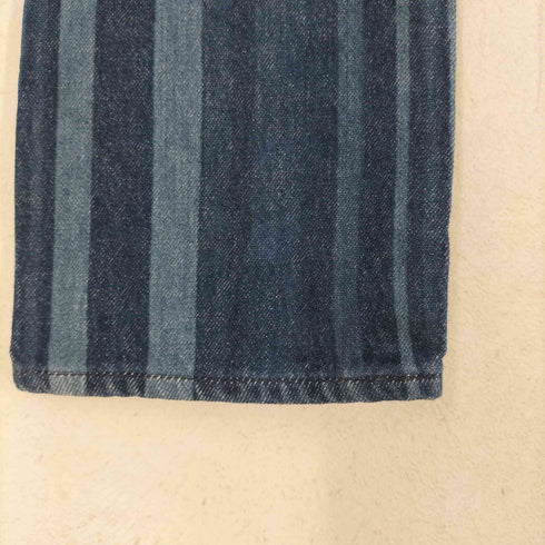 リーバイスメイドアンドクラフテッド Levis Made & Crafted SLIM CROP ストライプデニムパンツ レディース W25