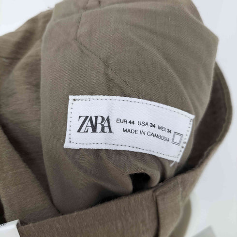 ザラ ZARA リネン混ポリエステルショーツ メンズ EUR:44-46