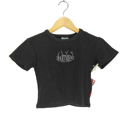 APARTMENT フロント刺繍ストレッチTシャツ レディース FREE