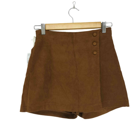 ザラ ZARA フェイクスウェードラップスカート レディース 164