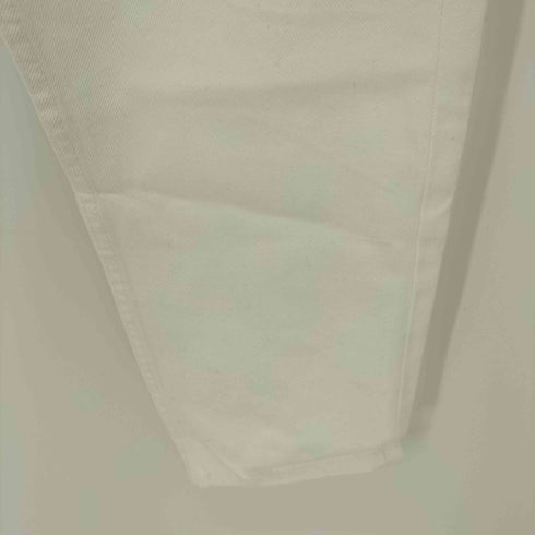 ザラ ZARA ホワイトデニムテーパードパンツ ボタンフライ メンズ EUR:44-46