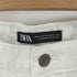 ザラ ZARA ホワイトデニムテーパードパンツ ボタンフライ メンズ EUR:44-46