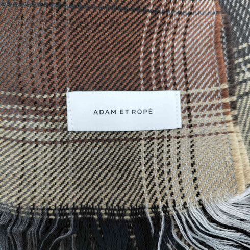 アダムエロペ Adam et Rope チェックマフラー メンズ ONE SIZE