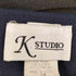 K STUDIO MADE IN USA アセテートレーヨン サイドスリット ノースリーブ4Bワンピース レディース US:10