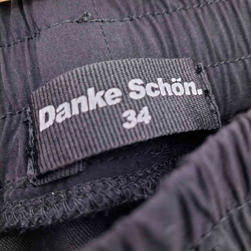 ダンケシェーン Danke Schon 2022SS PREMIUM TC BLACK ZIP CARGO PANTS ジップカーゴパンツ メンズ XL