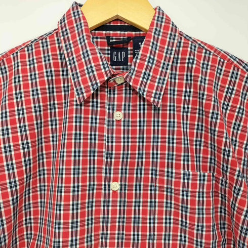 ギャップ Gap チェック柄 半袖シャツ レディース import:XL
