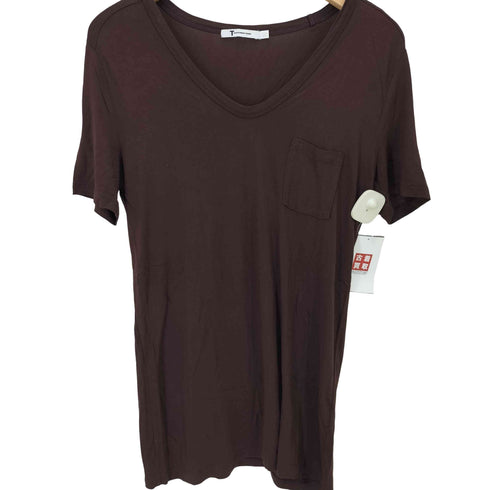 ティーバイアレキサンダーワン T by Alexander Wang Vネックレーヨン半袖カットソー レディース S
